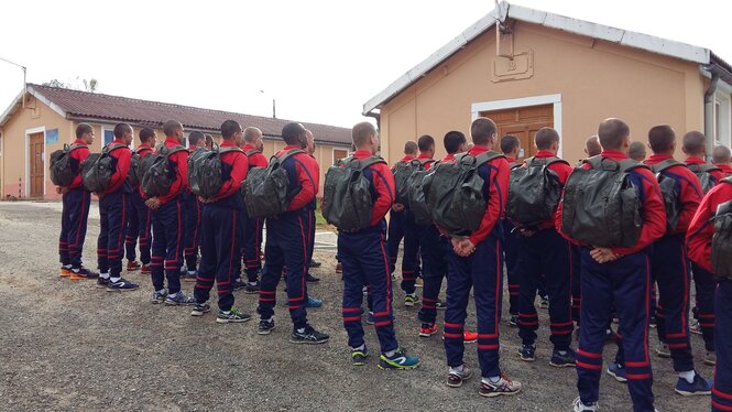 Camp de formation militaire, France, photo J. Teboul