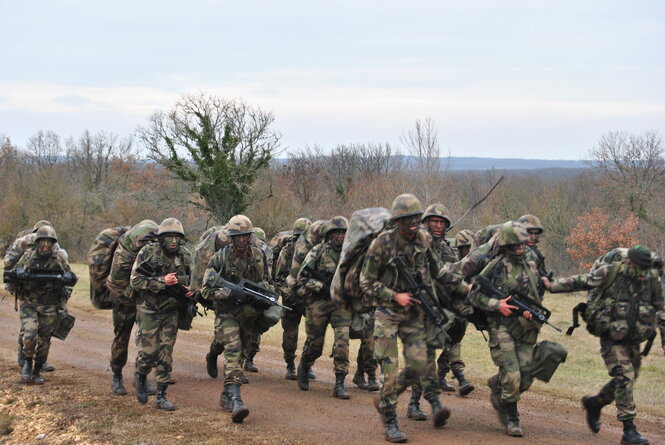 Camp de formation militaire, France, photo J. Teboul