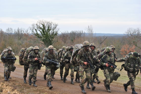 Camp de formation militaire, France, photo J. Teboul