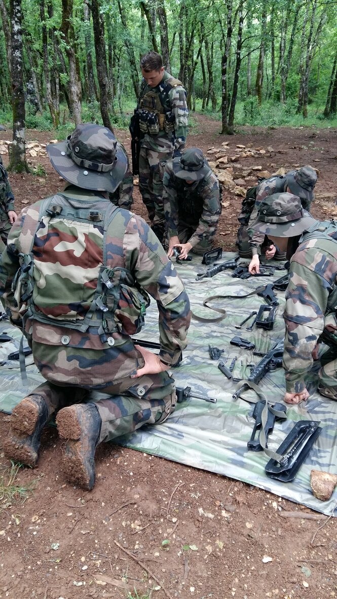 Camp de formation militaire, France, photo J. Teboul